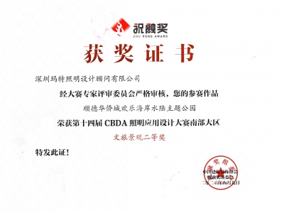 获奖证书